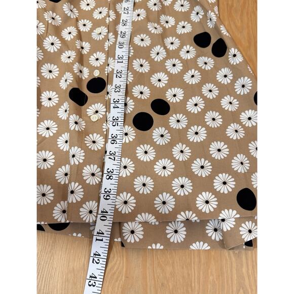 NWOT TALBOTS FLORAL DOT POPLIN SHIRTDRESS Size 12 P Coastal Preppy - Picture 11 of 13